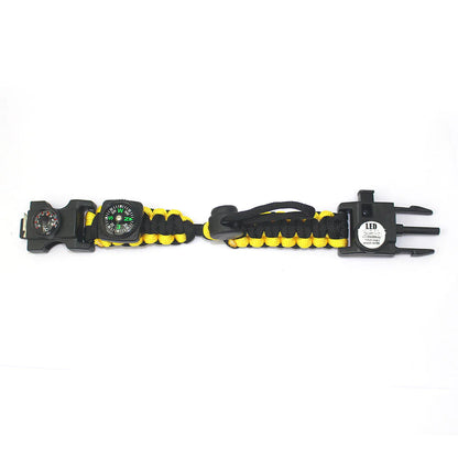 Outdoor Paracord Survival Bracelet with Fire Starter Tool