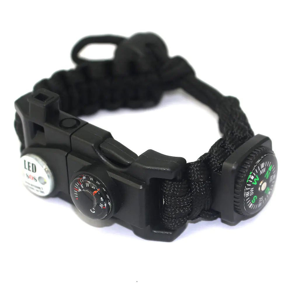 Outdoor Paracord Survival Bracelet with Fire Starter Tool